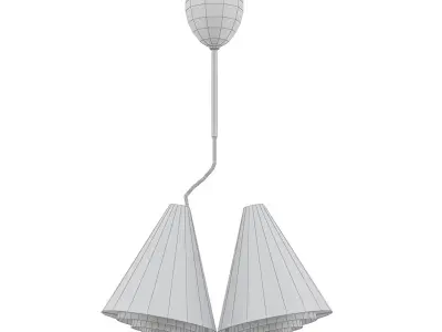 Anonymous pendant lamp with cones 3D model