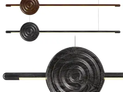 Lampatron ZVI WOOD pendant light 3D model