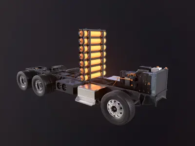  Hydrogen Semi-Truck Chassis 