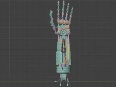Sci Fi Robot arm 3D model