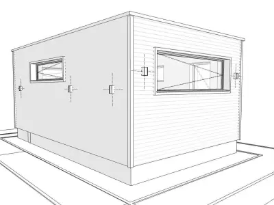 container building 3D model