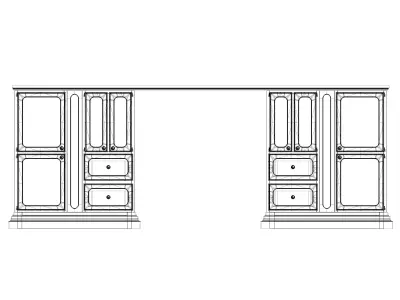 Office Table 3D model