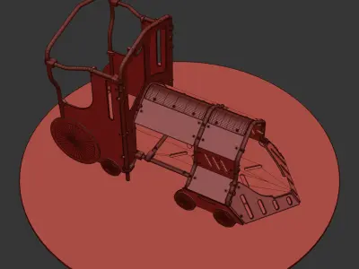 kids playground THE LOCOMOTIVE JMA-0448 3D model