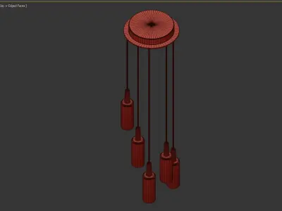 OAKHAM Suspension lamp 3D model