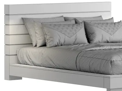 Coimbra platform bed by Furniture of America 3D model