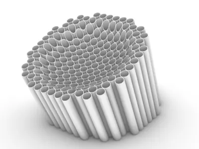 WOODEN BERGERE 3D model