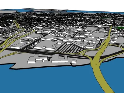 North Charleston city USA  Full City 3d model 3D model