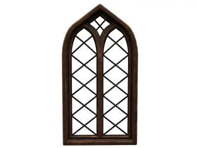 Medieval window  Low-poly 3D model