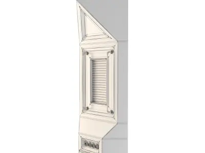 Space Station Wall - Corner Inside 3D model