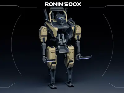 Ronin 500X Mech Samurai 3D print model