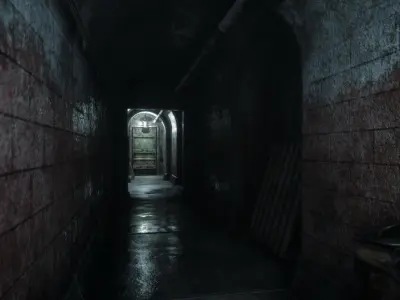 Modular Sewer Environment Low-poly 3D model