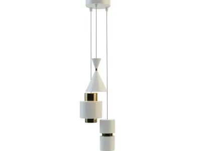 Modern Geometric Cluster Pendant Light Collection 3D model