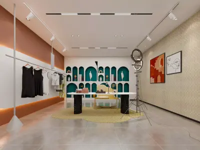 Modern live broadcast room Low-poly 3D model