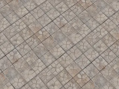 Dirty Tile Floor pbr Texture