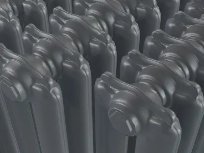 Epoca Cast Iron Radiator 2C Collection 3D model