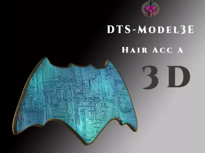 DTS- Model 3E - Hair Acc A Low-poly 3D model
