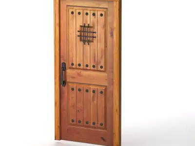 Spanish Door Low-poly 3D model