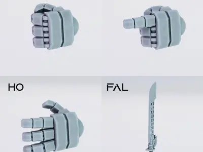 Melee and Staff Weapons  Greater Good  3D print model