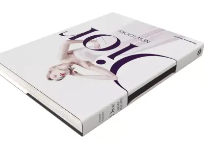 Dior New Looks Fashion Coffee Table Book Low-poly 3D model