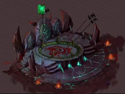 Lava Hell - Altar 65 3D model