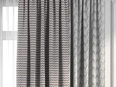 Curtain Set 266 3D model
