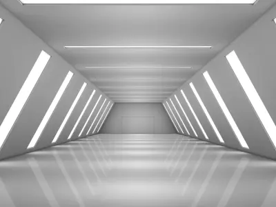 Sci Fi Tunnel 3D model 42