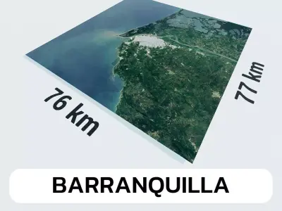 Barranquilla Colombia City Landscape 3D Model 3D model