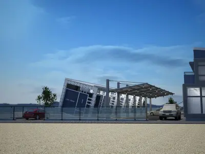 Modern Industrial Design Project A106 SketchUp DWG 3D model