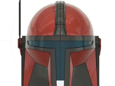Custom Mandalorian Helmet - Star Wars 3D print model