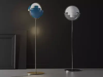 Multi Lite Floor Lamp 3D model