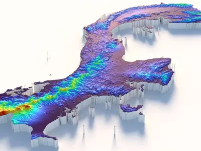Panama Terrain Country 3D model