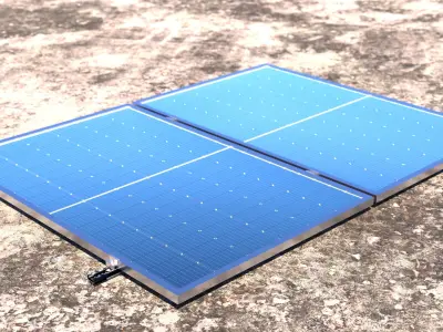Sunova SS-415-54MDH Photovoltaic Module Geometry Node 3D model