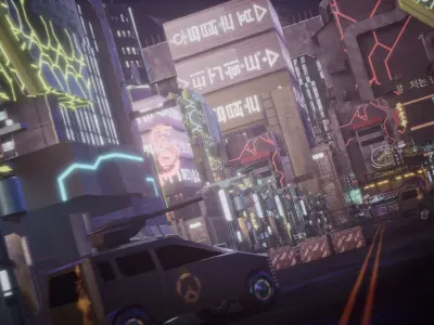 Cyber City Asset Pack 3D model