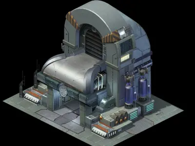 Mechanical Construction - Repair Shop 023 3D model