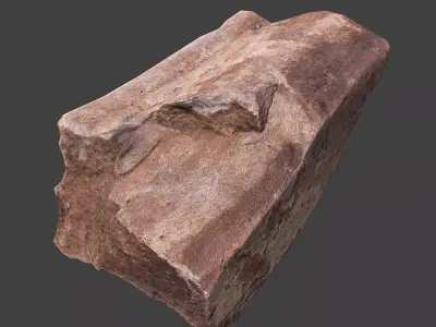 Cinder Debris Low-poly 3D model