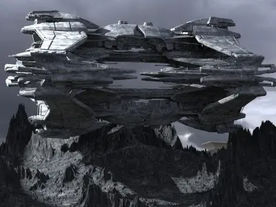 Space Station Mining Base 2 3D model