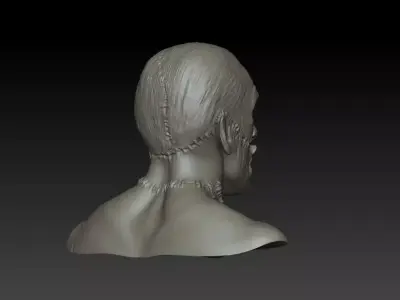 Robert De Niro Frankenstein monster head 3D model
