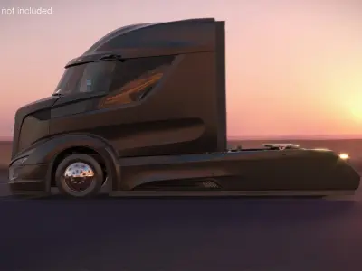  Next Gen Aerodynamic Supertruck Black 