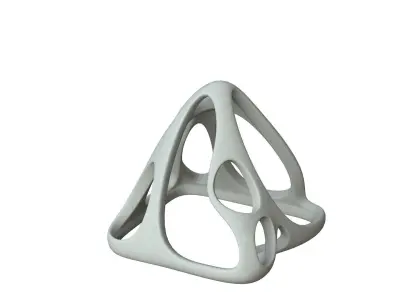 SciFi Cube Object No 59638 Low Poly Shape Low-poly 3D model