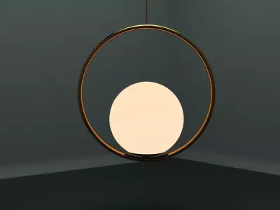 circle chandelier 3D model