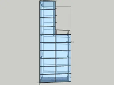 Winter garden 3D model 5