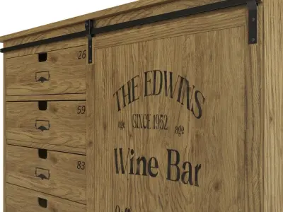 Germain Drawer Sideboard Maisons Du Monde  3D model