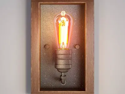 Palermo Grove 1-Light Gilded Iron Sconce 3D model