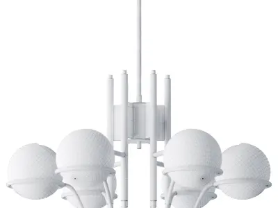 Crosby Medium Chandelier Low-poly 3D model