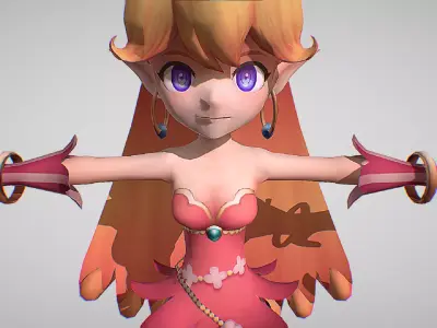 Primm - 2 Skins Included - Secret Of Mana - Cute Anime Girl Low-poly 3D model