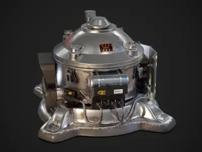 Nuclear Generator Low-poly 3D model