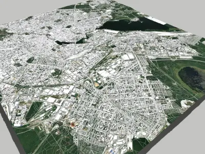 Cityscape Ekaterinburg Russia 3D model