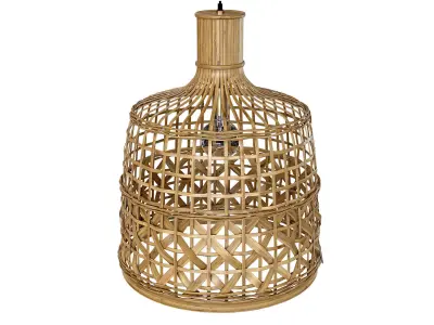 New Bamboo Ceiling Lamp light alternative 3D model