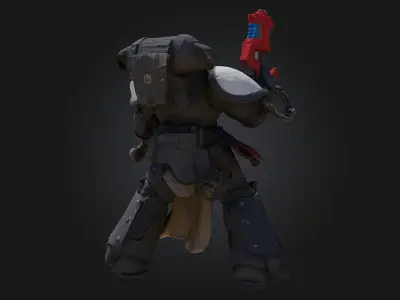  Warrior Sentinel  Battle-Hardened Heroic 3D Model 3D print model