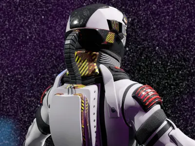 Futuristic Space Ranger Suit - High Detail 3D Model for CG 3D model